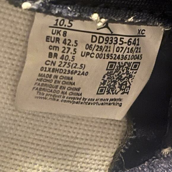 Air Jordan 1 Retro High OG Atmosphere Bubble Gum Womens 10.5 M 9 Nike Sneakers - Picture 12 of 12